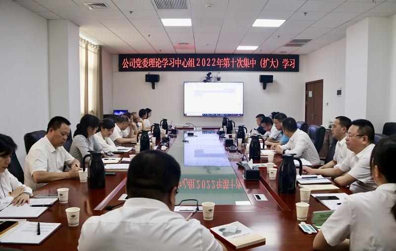 公司黨委理論學(xué)習中心組舉行第十次集中（擴大）學(xué)習