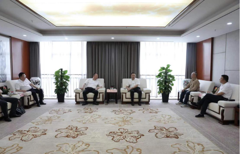 周鴻與湖南輕鹽集團(tuán)黨委副書記、副董事長(zhǎng)、總經(jīng)理李志勇舉行會(huì)談