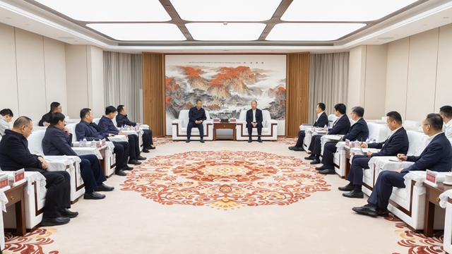 莫鼎革會(huì)見渭南市委副書記、市長陳曉勇